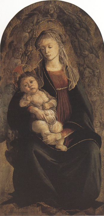 Madonna of the Rose Garden or Madonna and Child with St john the Baptist (mk36)